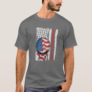 Amerikanische Flagge Gott segne Amerika Doktor 4. T-Shirt