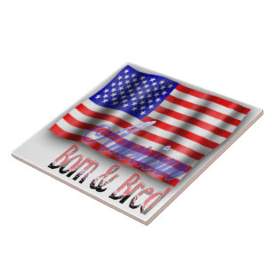 Amerikanische Flagge ・ Groß ・ Tile Fliese