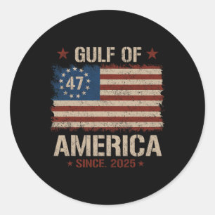 Amerikanische Flagge Gu Runder Aufkleber