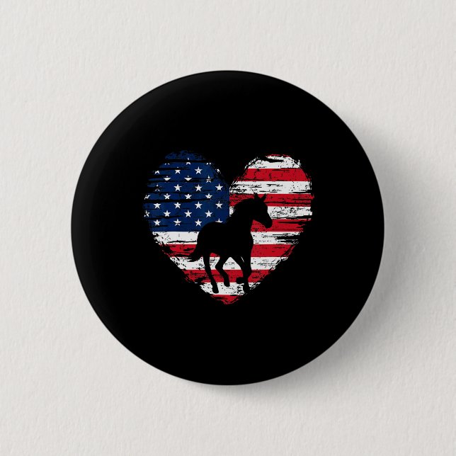 Amerikanische Flagge Herbst 4. Juli Usa Patrioti Button (Vorderseite)