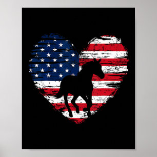 Amerikanische Flagge Herbst 4. Juli Usa Patrioti Poster