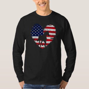 Amerikanische Flagge Herbst 4. Juli Usa Patrioti T-Shirt