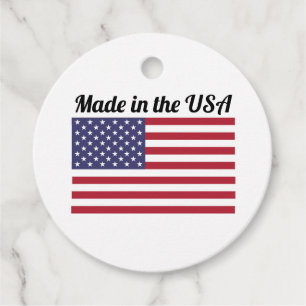 Amerikanische Flagge hergestellt in den USA Geschenkanhänger