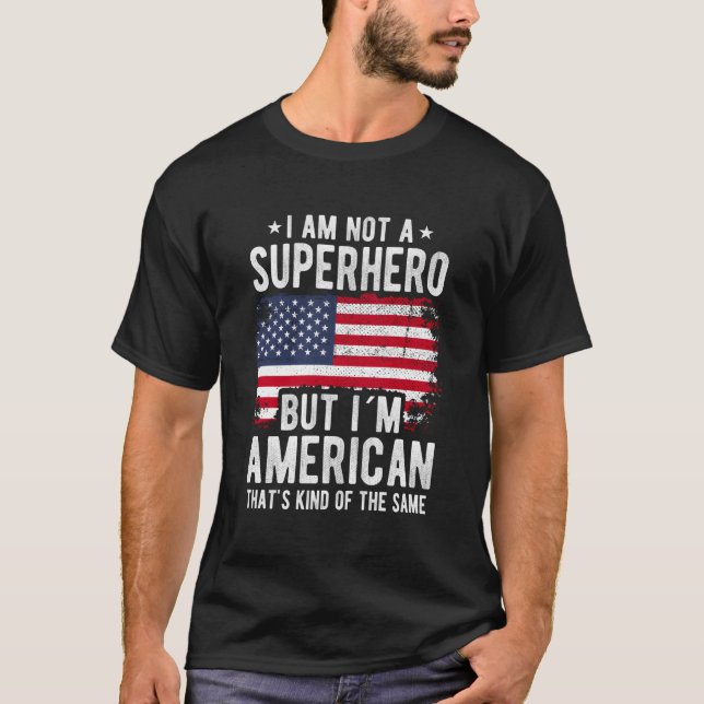 Amerikanische Flagge Herkunft Iâ´M American T-Shirt (Vorderseite)