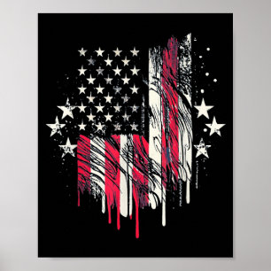 Amerikanische Flagge Herren USA Kleinkind Amerikan Poster