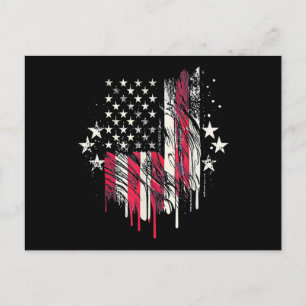 Amerikanische Flagge Herren USA Kleinkind Amerikan Postkarte