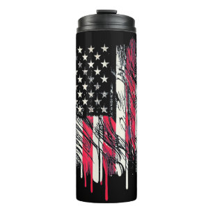 Amerikanische Flagge Herren USA Kleinkind Amerikan Thermosbecher