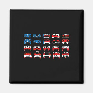 Amerikanische Flagge Herz Frauen Männer Kinder Pat Magnet