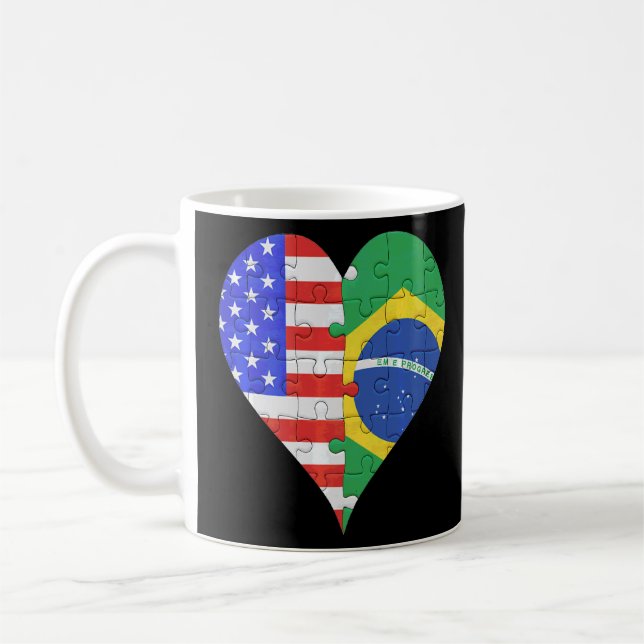 Amerikanische Flagge - Herz Kaffeetasse (Links)