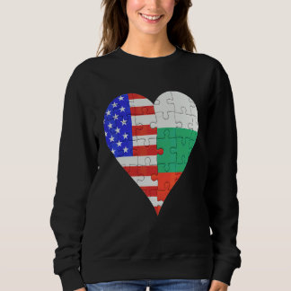 Amerikanische Flagge Herz Sweatshirt
