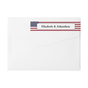 Amerikanische Flagge Hochzeit