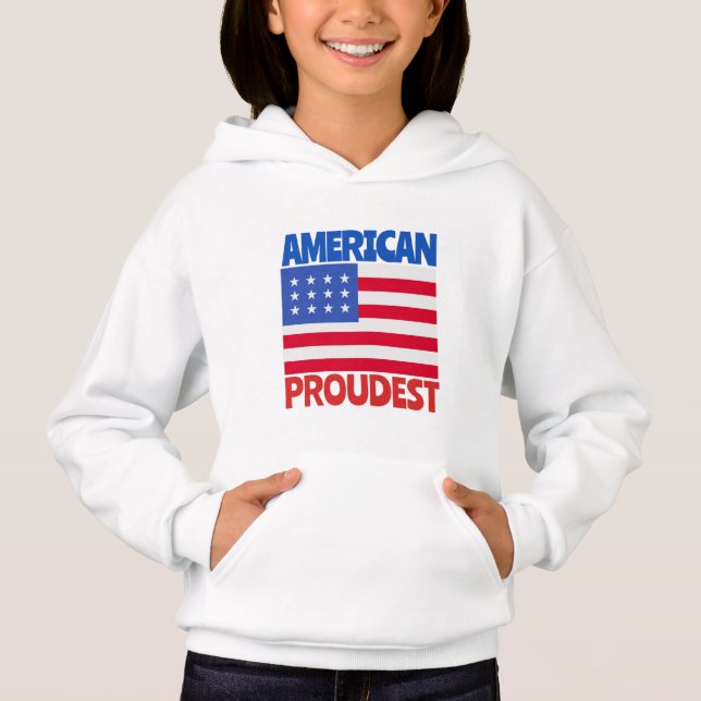 Amerikanische Flagge Hoodie (Vorderseite)
