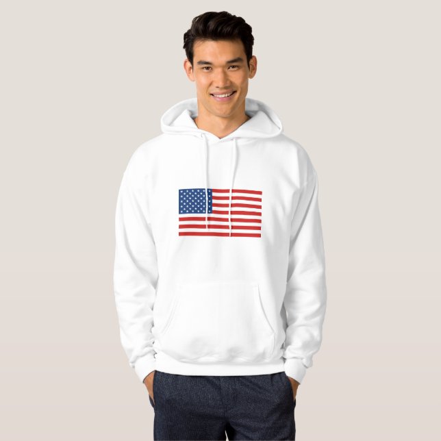 Amerikanische Flagge Hoodie (Vorne ganz)