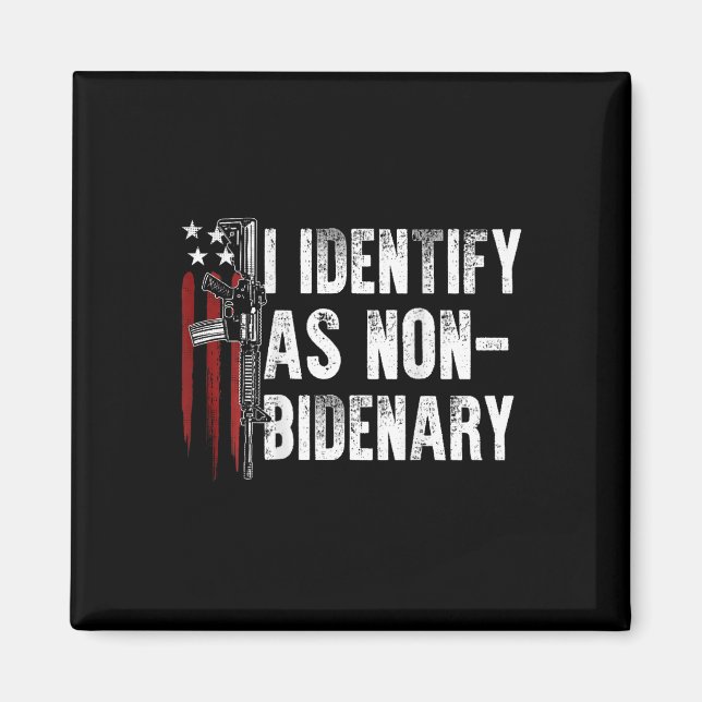 Amerikanische Flagge I als nicht bidenarisch (auf  Magnet (Vorne)