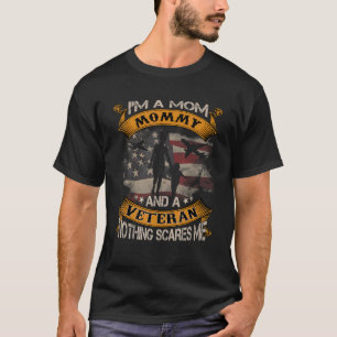 Amerikanische Flagge Ich bin eine Mama-Mama und Ve T-Shirt