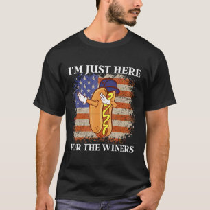 Amerikanische Flagge Ich bin nur hier für die Würs T-Shirt