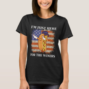 Amerikanische Flagge Ich bin nur hier für die Würs T-Shirt