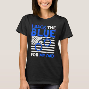 Amerikanische Flagge ich unterstütze das Blau für T-Shirt