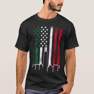 Amerikanische Flagge in italienischer Farbe NYC-Sk T-Shirt