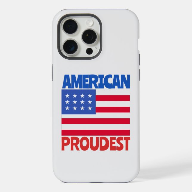 Amerikanische Flagge iPhone Hülle (Rückseite)