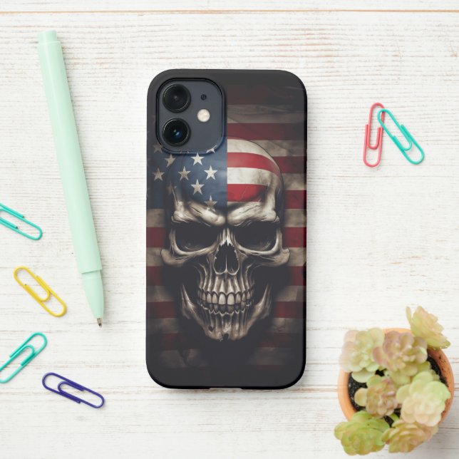 Amerikanische Flagge iPhone Hülle (Auf dem Schreibtisch)
