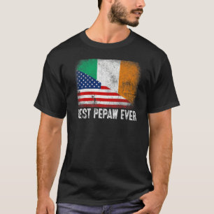 Amerikanische Flagge & Irische Flagge Beste Pepaw- T-Shirt