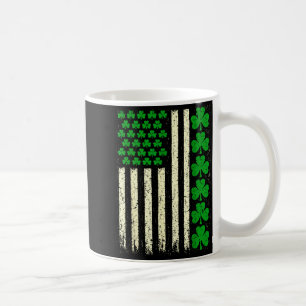 Amerikanische Flagge irische Shamrocks St Patricks Kaffeetasse