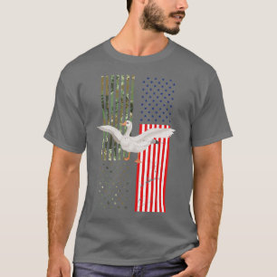 Amerikanische Flagge Jagd Gänse 1 T-Shirt
