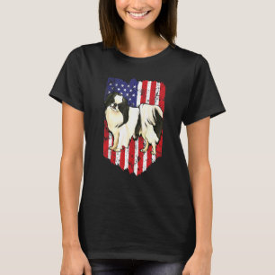 Amerikanische Flagge Japan Chin 4. Juli USA T-Shirt