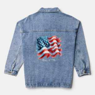 Amerikanische Flagge Jean Jacke