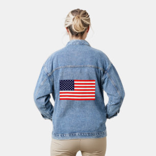 Amerikanische Flagge Jeansjacke