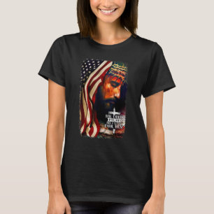 Amerikanische Flagge Jesus Christliches Zitat Bibe T-Shirt