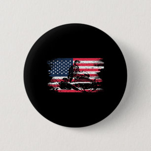 Amerikanische Flagge Jet Ski für Frauen Kinder Män Button