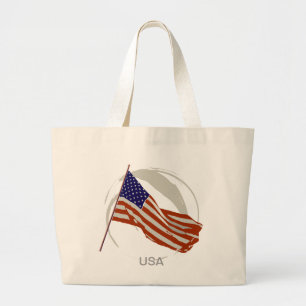 amerikanische Flagge Jumbo Stoffbeutel