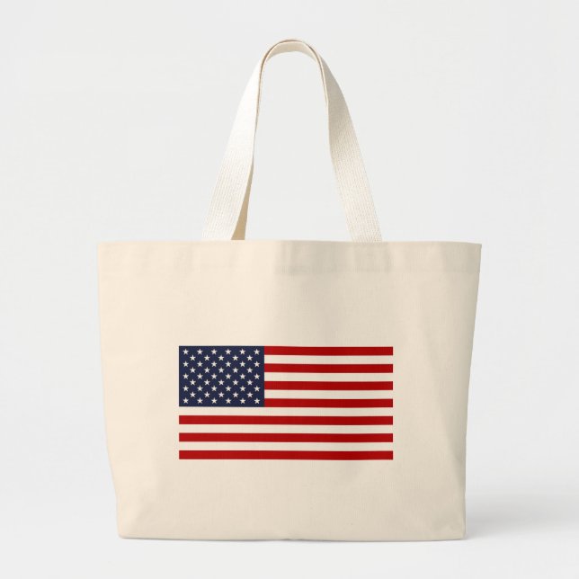 Amerikanische Flagge Jumbo Stoffbeutel (Vorne)