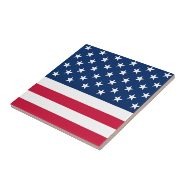 Amerikanische Flagge Kachel (Seite)