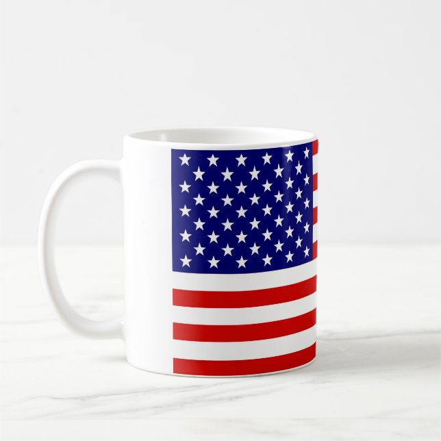Amerikanische Flagge Kaffeetasse (Links)