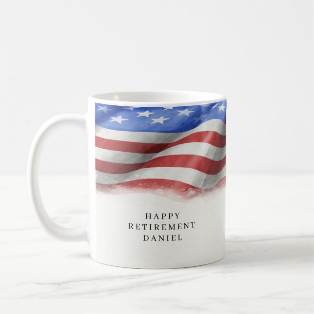 Amerikanische Flagge  Kaffeetasse (Links)
