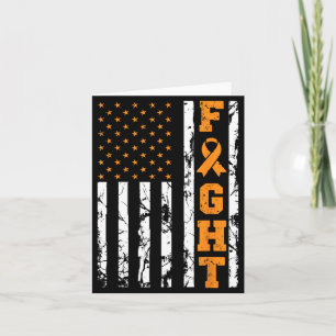 Amerikanische Flagge Kampf Leukämie Kämpfer Bewuss Karte