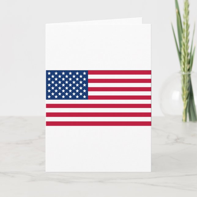Amerikanische Flagge Karte (Vorderseite)