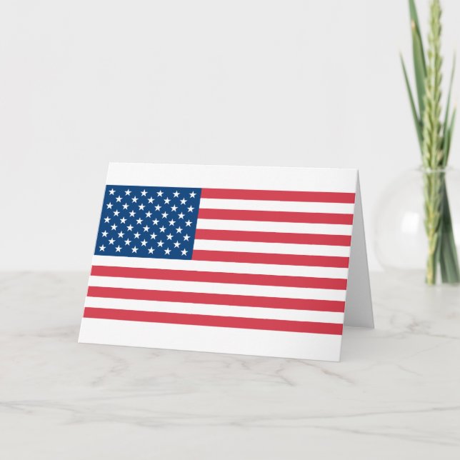 Amerikanische Flagge Karte (Vorderseite)