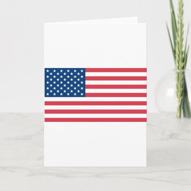 Amerikanische Flagge Karte (Vorderseite)