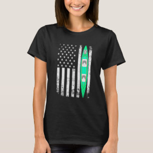 Amerikanische Flagge Kayak Sports Patriotic Kayaki T-Shirt