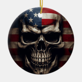 Amerikanische Flagge Keramik Ornament