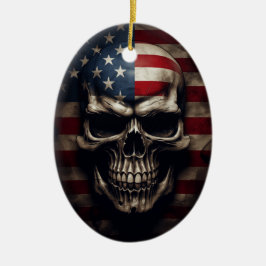 Amerikanische Flagge Keramik Ornament
