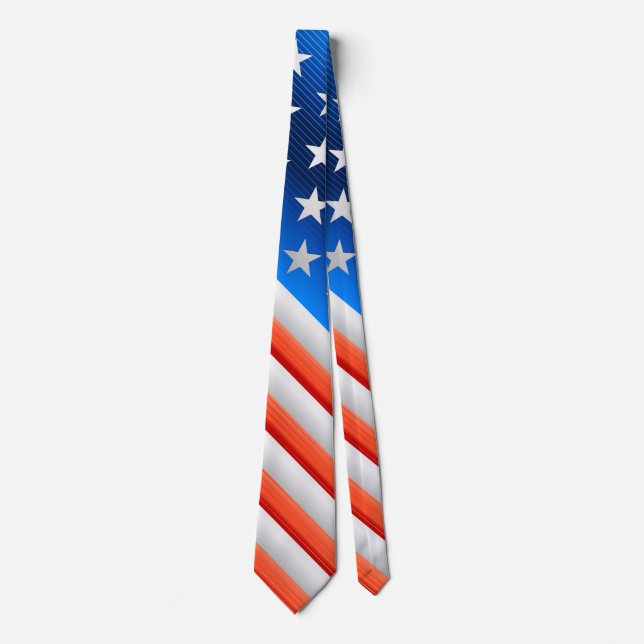Amerikanische Flagge Krawatte (Vorderseite)