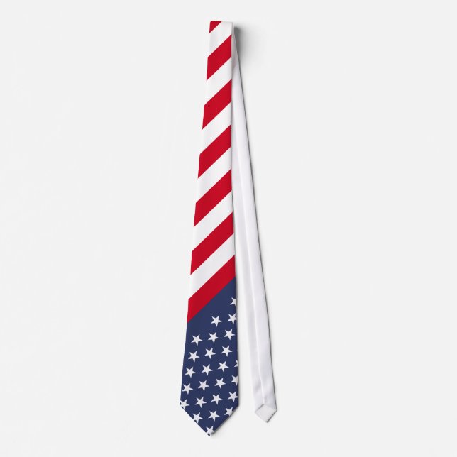 Amerikanische Flagge Krawatte (Vorderseite)