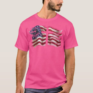 Amerikanische Flagge Kreuzkreuz Patriotische Chris T-Shirt