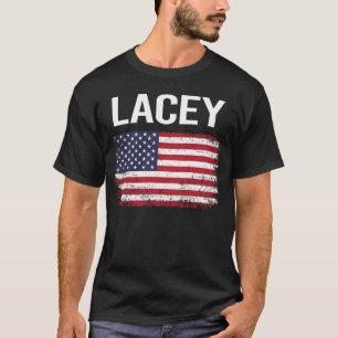 Amerikanische Flagge Lacey T-Shirt