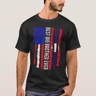 Amerikanische Flagge Laos Flag Bester großer Brude T-Shirt